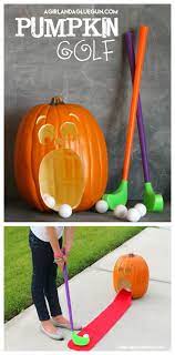 Pumpkin Golf Games For Halloween Eighteen25 Halloween Party Games Halloween Games For Kids Golf Halloween