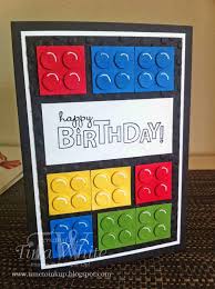 Homemade Birthday Cards For 7 Year Old Boy Pin By Sit Stay Stamp On Gorgeous Cards And Paper Crafts Lego Birthday Cards Lego Card Cards Handmade