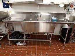 All of our products are sold from factory directly, rigorous manufacturing and testing processes. West Auctions Auction Online Auction Of Used Commercial Kitchen Restaurant Equipment For Sale In Sacramento Ca Item 7 2 Basin Stainless Steel Dishwash Sink