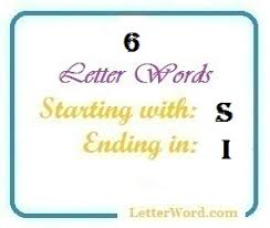 What are 5 letter words starting with s? Six Letter Words Starting With S And Ending In I Letterword Com