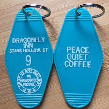 The #1 best value of 28 places to stay in sequim. Dragonfly Inn Keytag Hotel Room Key Ring Keychain Luke S Diner Gilmore Girls Decor Pins Badges Aliexpress