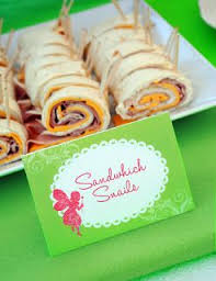 Birthday Party Food List Garden Fairy Party Menu Fairy Party Food Garden Party Birthday Fairy Birthday Party