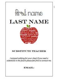 Exceptional print quality low minimums—no setup fees free shipping over $50. Substitute Teacher Business Card Template Yimer