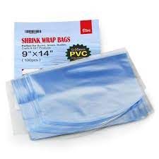 100 Pcs 9 X 14 Inch Large Pvc Shrink Wrap Bags Round End Heat Shrink Bags Homemade Gifts Diy Crafts Heat Shrink