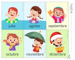 Los meses rusos están en ruso? Meses Del Ano Flashcards Con Los Meses En Ingles Frances Espanol