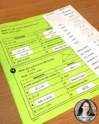 Congruent Triangle Proofs In Geometry Geometry Proofs Geometry Proofs Activities Geometry High School