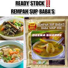 Resepi sup ayam mudah tanpa rempah dan sup bunjut. Ready Stock 25gm 250gm Rempah Sup Baba S Baba S Soup Mix Sup Ayam Berempah Baba Rempah Sup Ayam Daging Shopee Malaysia