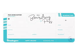 Einladungskarten flugticket geburtstag ticket 11. Boardingpass Postkarte Zum Ausdrucken Urlaubsguru