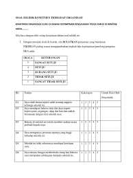 Saya perlu bekerja sambil belajar. Borang Soal Selidik Tekanan Kerja