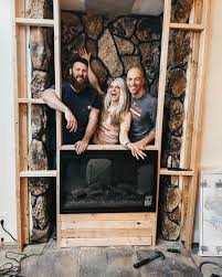 Fireplace makeover the lettered cottage. Dated Rock Fireplace Turned Electric Shiplap Fireplace Makeover Nesting With Grace