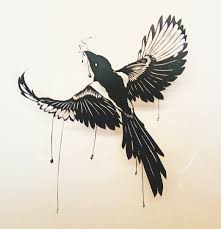 Ekster Magpie Art Bird Sketch Magpie Tattoo