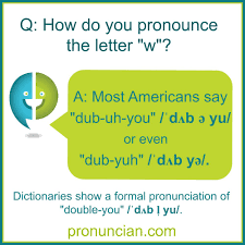 Gimson's phonemic system with a few additional symbols. How Do You Pronounce The Letter W Pronuncian American English Pronunciation