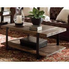 Full extension drawers 1 solid top soft close (concealed hinge) doors this coffee table is available in any of our hardwoods and finishes. Modesto Coffee Table Rustic Natural Walmart Com Walmart Com