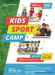 Summer camps can be a great way for your children to learn new skills, increase their knowledge, make friends and prepare them for their future. 50 Best Kids Summer Camp Flyer Print Templates 2020 Frip In Summer Camps For Kids Kids Sports Sports Camp