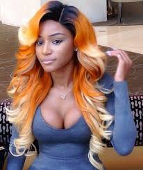 Black And Blonde Weave Orange And Blonde Weave Mermaid Hair Color Beautiful Hair Hair Beauty