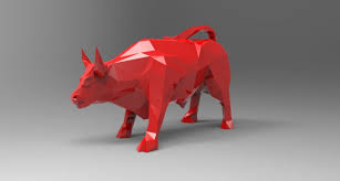 3d 3ds Bull Printing Stl Prints Low Poly 3d Models 3d Model