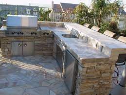 First, you may want to decide what shape of and size outdoor kitchen island best fits your outdoor environment and how much working space. Bbq Island Ideas Bbq Islands Outdoor Kitchen Design Backyard Kitchen Outdoor Kitchen