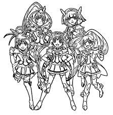 Join the team as these five girls fight against their villains. Drawing 7 From Glitter Force Coloring Page