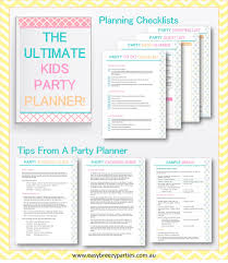 Printable Birthday Party Planning Checklist For Adults The Ultimate Kids Party Planner A Freebie Easy Breezy Parties Party Planning Checklist Party Planning Business Party Planning Printable