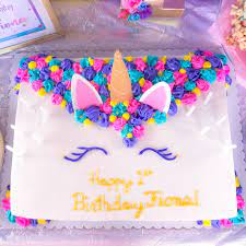 Directions tutorial with video how to make a simple unicorn cake. Unicorn Sheet Cake Diy Unicorn Cake Unicorn Birthday Cake Birthday Sheet Cakes