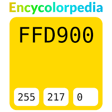 ffd900 Схемы Шестнадцатеричных Кодов Цветов, Графики, Палитры и Краски