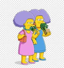 Two The Simpson's female characters, Patty Bouvier Selma Bouvier Marge  Simpson Homer Simpson YouTube, the simpsons movie, child, toddler png |  PNGEgg