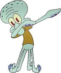 Squidward Dabbing Sticker By Ethan Williams In 2021 Spongebob Painting Squidward Art Squidward Funny Face
