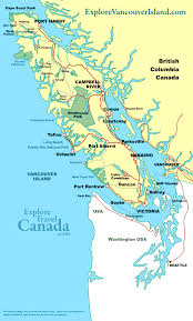 Travel Map Vancouver Island British Columbia Canada Travel Vancouver Island Canada Road Trip Vancouver Island