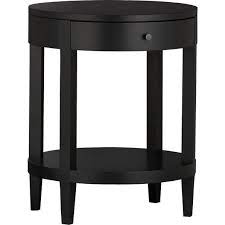 We have nightstands in many styles to fit into any room setting. Lasalle Round Nightstand In Nightstands Crate And Barrel Black Satin Laquer 20 Dia 25 H Good Fung Sh Round Nightstand Nightstand Bedside Tables Nightstands
