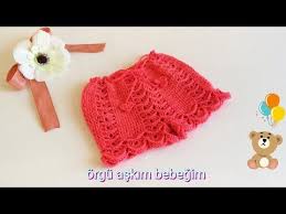 Orgu Sort Modelleri Tig Isi Sort Nasil Orulur Orgu Bebek Sortu Kolay Sort Orelim Karnibahar Sort Youtube Tig Isleri Orgu Krose