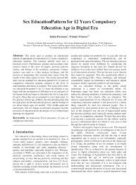 Scan tv digital di wilayah cirebon dan sekitarnya. Pdf Sex Education Pattern For 12 Years Compulsory Education Age In Digital Era