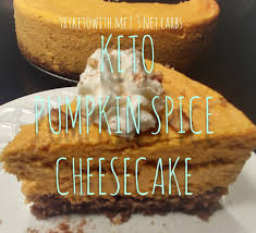 Keto Pumpkin Spice Cheesecake With Pecan Crust Tryketowith Me Pumpkin Spice Cheesecake Pumpkin Cheesecake Recipes Pumpkin Spice