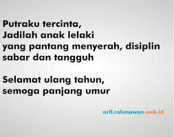 Nanti pipimu makin besar lo ya. Kata Ucapan Ulang Tahun Untuk Anak Laki Laki Operator Sekolah