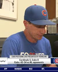 "This is a good offense. We're going to score runs.", Craig Counsell  following the Cubs' loss.