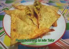 Resep Pangsit Goreng Isi Mie Telor Camilan Keluarga Oleh Niabundaalif Blogspot Com Recipe Makanan Resep Pangsit