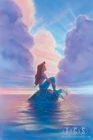 John Alvin Ariel Little Mermaid Giclee On Canvas Disney Paintings Mermaid Wallpapers Disney Background