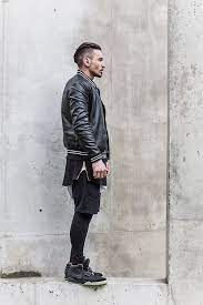 Undercut Leather Jacket Shorts Streetwear Best Mens Fashion Mens Street Style Style