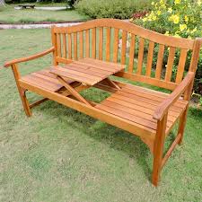 The freestanding outdoor furniture (sometimes complete with a sink and storage!) serves as a comfortable, convenient workstation while you're in the garden. Breakwater Bay Leone Wooden Garden Bench Reviews Wayfair