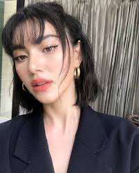 The added height will help slim the face, while the curled bang will maintain a feminine feel. Davikah Asian Short Hair Bob Hairstyles For Thick Thick Hair Styles