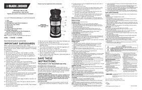 Many black & decker coffee makers feature a delayed brewing function that turns on the coffee maker at a preset time. Black Decker Cm2020b Use And Care Book Pdf Download Manualslib