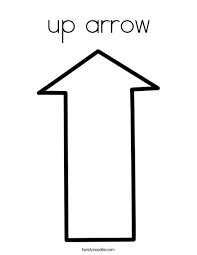 Make a coloring book with cool arrow for one click. Up Arrow Coloring Page Twisty Noodle