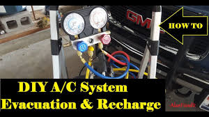 Create a diy air conditioner form household items! Vehicle A C System Evacuation And Recharge Diy Youtube Refrigeration And Air Conditioning Hvac Repair Repair