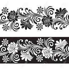 Henna doodle border designs vector. Seamless Floral Border Royalty Free Cliparts Vectors And Stock Illustration Image 60132194