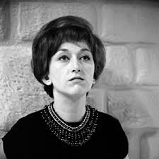Image of Portrait of the French singer Barbara, Milan, 26/03/1966 (b/w  photo)