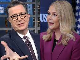 Drama explodes: Karoline Leavitt responds harshly on Stephen Colbert's  show, what truth makes everyone stunned?