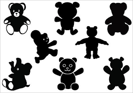 Teddy Bear Silhouette Clip Art Pack Silhouette Clip Art Bear Silhouette Animal Silhouette