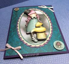 Here is the card i made for my very first challenge, cute card thursday challenge 95, for which. Santoro Stamp Right Up