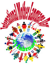 Later red or pink colored carnations were used for the living. International Mother Tongue Day Sunshine