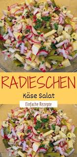 Radieschen Kase Salat Rezepte Kase Salat Salate Rezepte Einfach