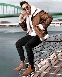 Extra 30% off sale boots & bags with code wintersale! Black Jeans With Brown Suede Chelsea Boots Winter Outfits For Men 6 Ideas Outfits Lookastic
